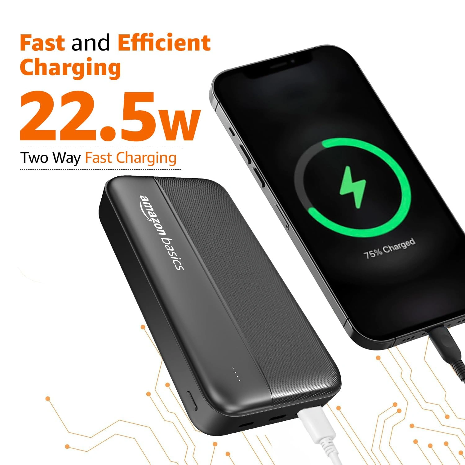 Amazon Basics Power Bank 20000 mAh (Open Box) view 3